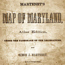 Martenet map 1866 title