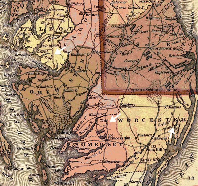 Map by Mitchell 1846